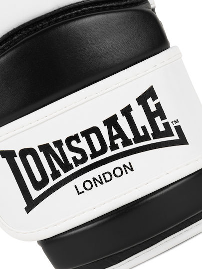 Lonsdale Barford Boxing Gloves Leather for Match White