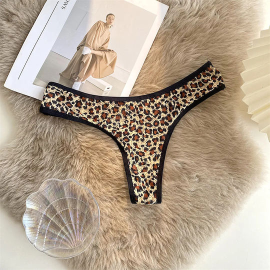 Leopard Print Low Waist Underwear
