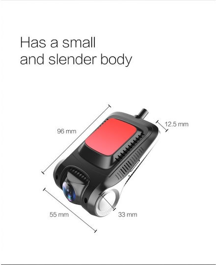 Car Video Camera Dvr Kl501 Fullhd Nt96658 Night Vision Wifi App Android Ios 170° Angle