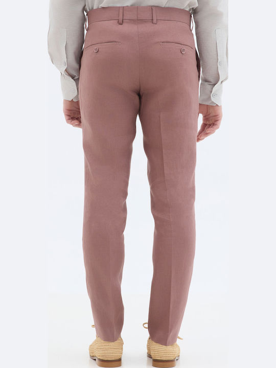 Hose in Schlanker Passform Pink