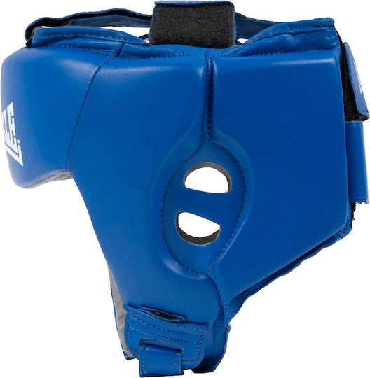 Lonsdale Adult Open Face Boxing Headgear Leather Blue