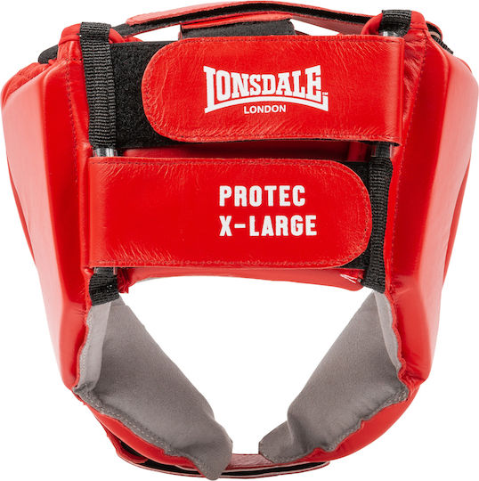 Lonsdale Boxhelm Erwachsene Offenes Gesicht Rot