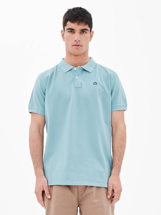Herrenblusen Polo T-Shirts Hellblau