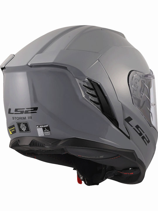 LS2 FF818 Storm III Нардо Грей Мотоциклетна каска Full Face ECE 22.06 1600гр с Sunvisor