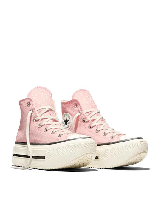 Lift Double Γυναικεία Flatforms Μποτάκια Ροζ