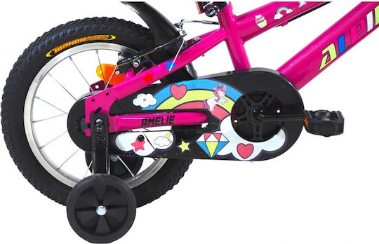 Alpina 14" Детски Велосипед BMX с Алуминиева рамка Розов