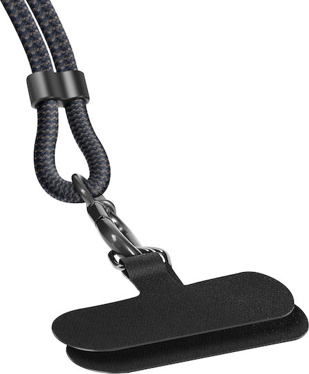 Linq 4-in-1 USB 5A USB-C 240W Lightning Fast Charging Anti-Knot Neck Strap Black