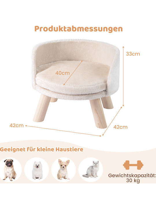Costway Sofa Hundebett Beige 33x42cm.