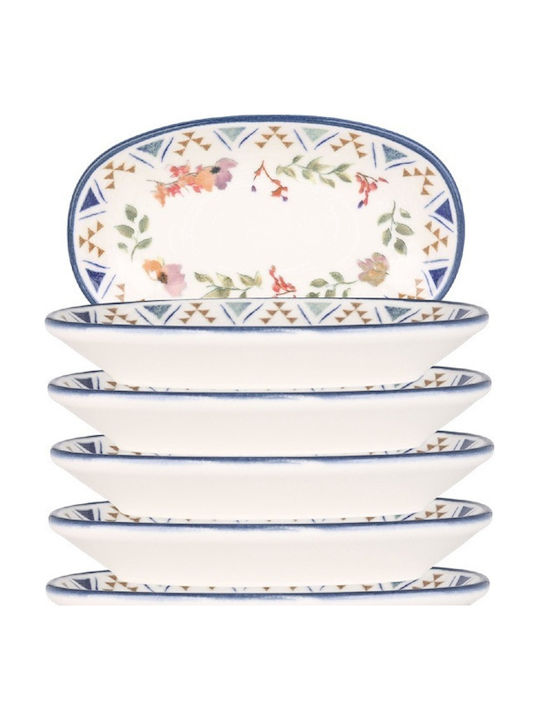 Bonna Spring Farfurie joasă Oval din Porțelan 19x11cm