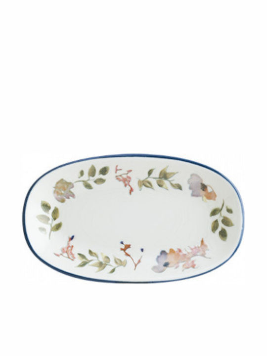 Bonna Spring Farfurie joasă Oval din Porțelan 19x11cm