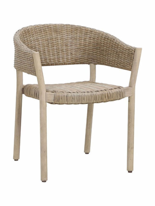 Scaun de exterior Lemn Sumatra Physics 4buc 64x57x78cm