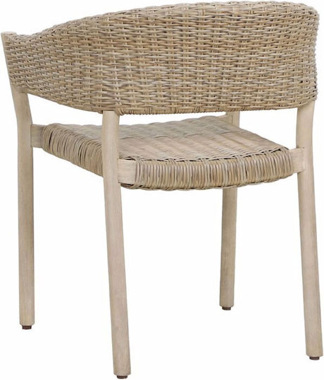 Scaun de exterior Lemn Sumatra Physics 4buc 64x57x78cm