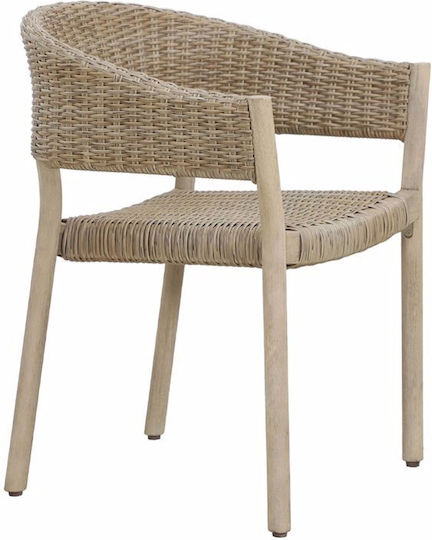 Scaun de exterior Lemn Sumatra Physics 4buc 64x57x78cm