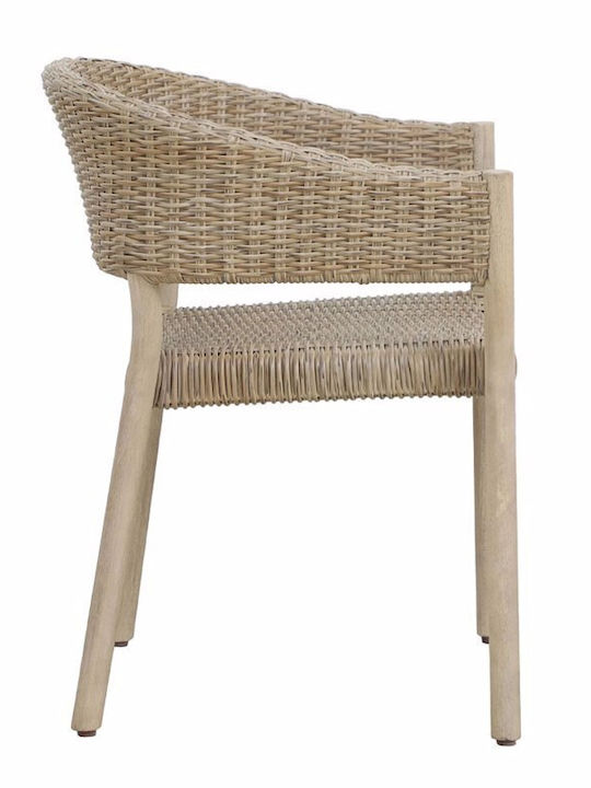 Scaun de exterior Lemn Sumatra Physics 4buc 64x57x78cm