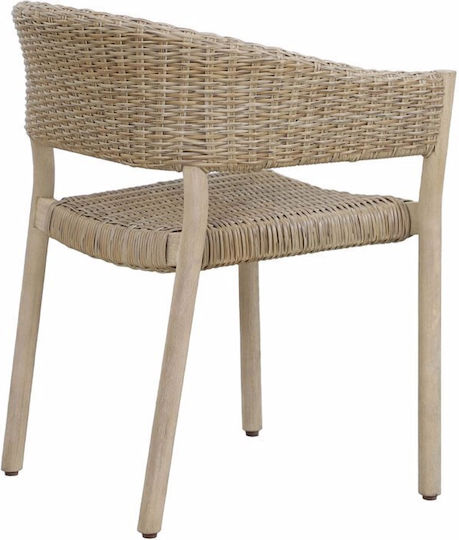 Scaun de exterior Lemn Sumatra Physics 4buc 64x57x78cm
