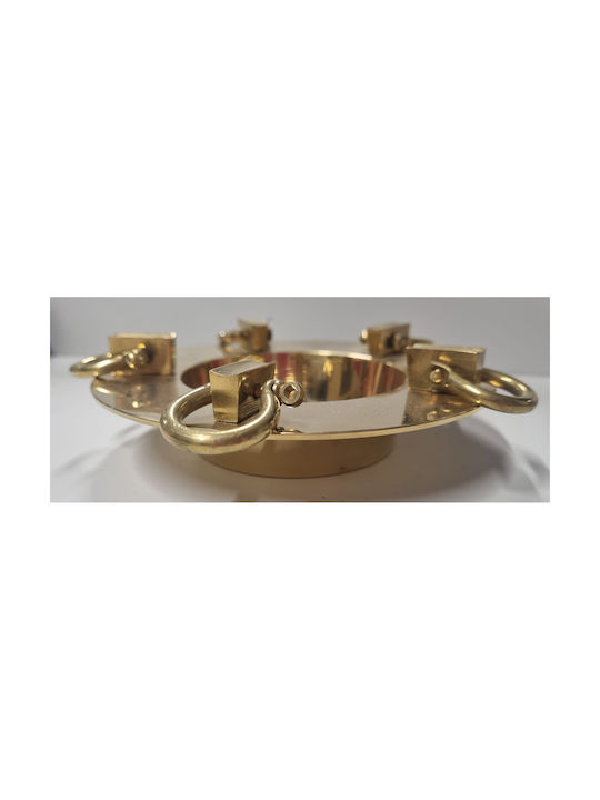 Din bronz cu chei nautice Φ15cm Scrumbieră Țigaretă 1buc