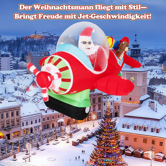 Inflatable Illuminated Santa Claus Electric with Moving
