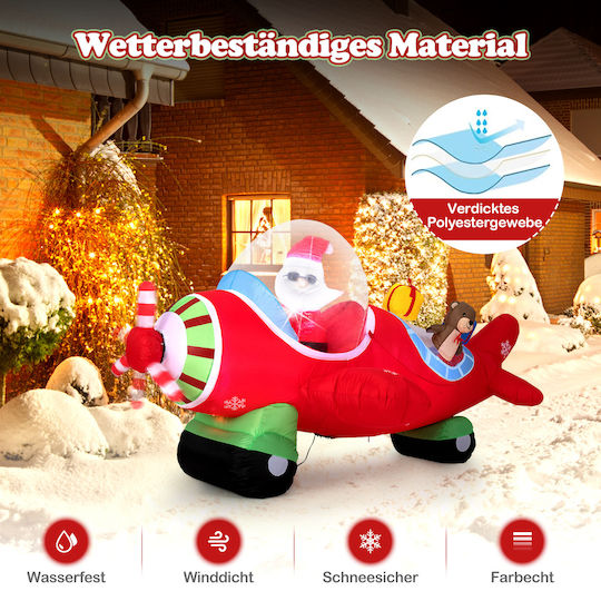 Inflatable Illuminated Santa Claus Electric with Moving