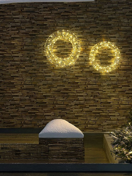 Kooper Weihnachtsdekoration Kunststoff Kranz Beleuchtet mit Durchmesser 500cm.