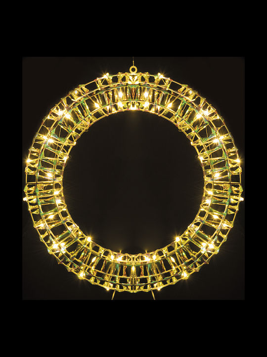 Kooper Weihnachtsdekoration Kunststoff Kranz Beleuchtet mit Durchmesser 500cm.