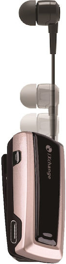 iXchange UA24 In-ear Bluetooth Handsfree Ακουστικό Πέτου Χρυσό