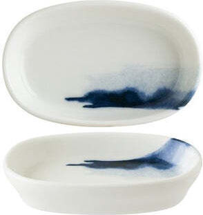 Bonna Blue Serving Bowl Oval made of Porcelain Blue