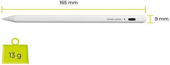 Mobile Origin PE1 Digital Touch Pen in Weiß Farbe