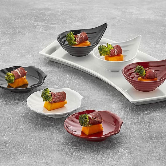 Raki Serving Bowl Round made of Melamine Black