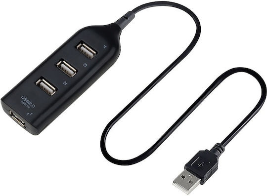 Hub USB Hb2 USB 2.0 Viteză Mare 4 Porturi USB 2.0 Negru