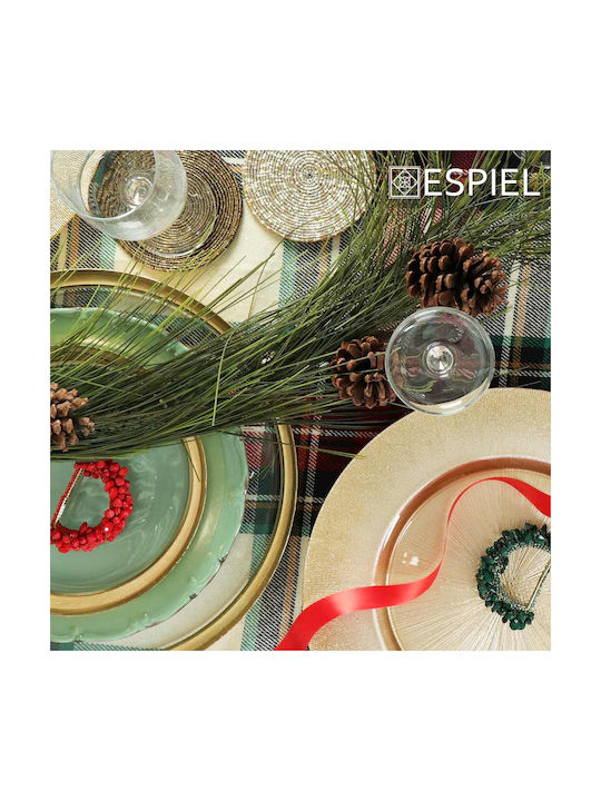 Espiel Espiel Plastic Gold Coaster 10x10cm 4 Pieces Espiel Espiel Plastic Gold Coaster 10x10cm 4 Pieces