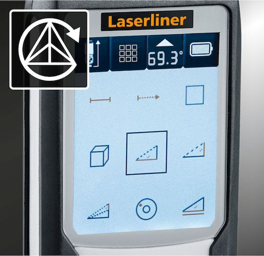 Laserliner Laser Entfernungsmesser 080.825A mit einer Messreichweite von bis zu 50m