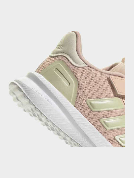 Kids Sports Shoes Running with Hoop & Loop Closure Pink