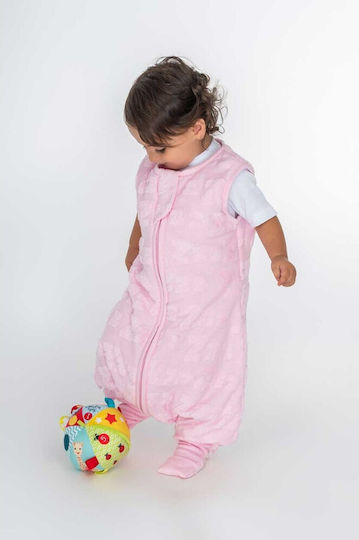 Baby Bliss Autumn Sleeping Bag with Feet Dreamy Zzz Pink