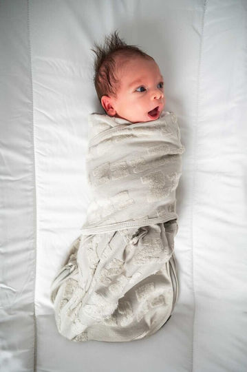 Babybliss Sleeping Bag Swaddle Blanket Blisssnug Sky Grey Set of 2