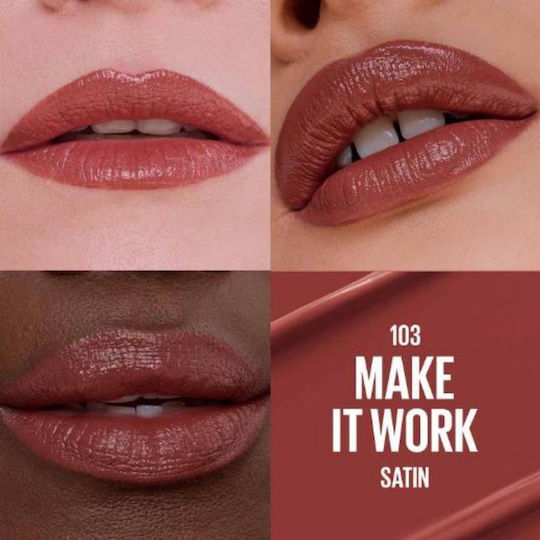 Maybelline Lippenstift Satin 103 Make It Work 3.4gr
