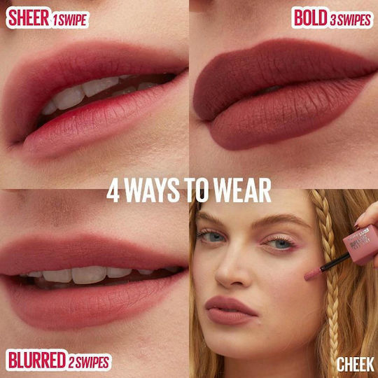 Maybelline Super Stay Teddy Tint Червило Мат 95 Буфед Аут 5мл