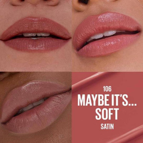 Maybelline Κραγιόν Satin 106 Maybe It's Soft 3.4gr