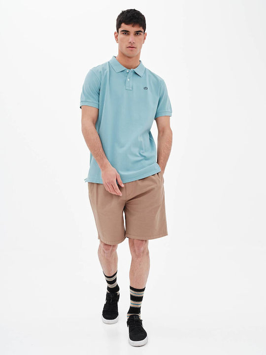 Herrenblusen Polo T-Shirts Hellblau