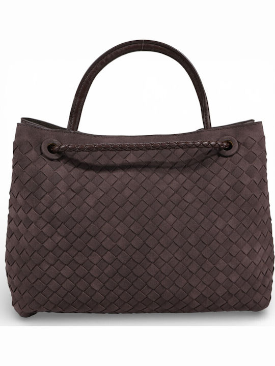 Damentasche Handtasche Schulter Braun