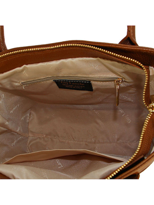 Leather Women's Bag Shoulder Tabac Brown