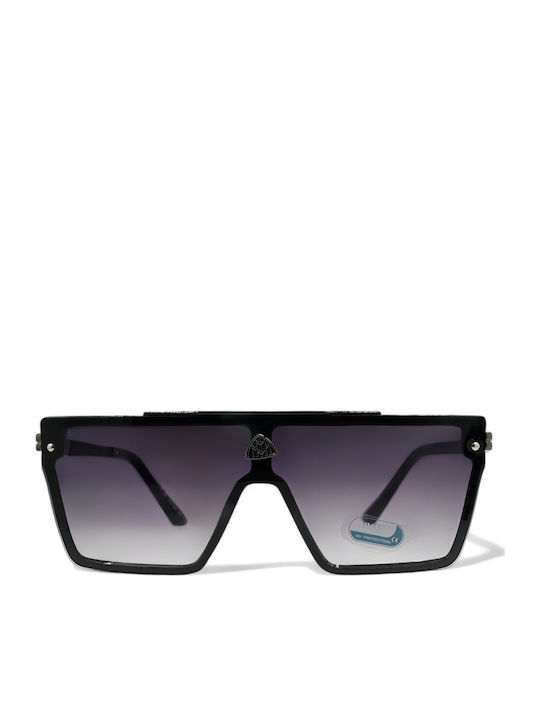 Optosquad Unisex Γυαλιά Ηλίου με Μαύρο Κοκκάλινο Σκελετό και Μαύρο Ντεγκραντέ Φακό 2523-1