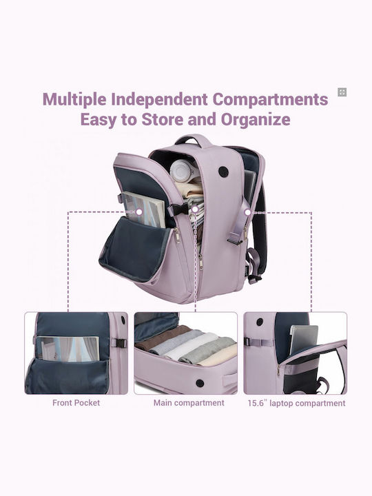 Miss Lulu Tasche Rucksack für Laptop 15.6" in Lila Farbe BPK2524-PE