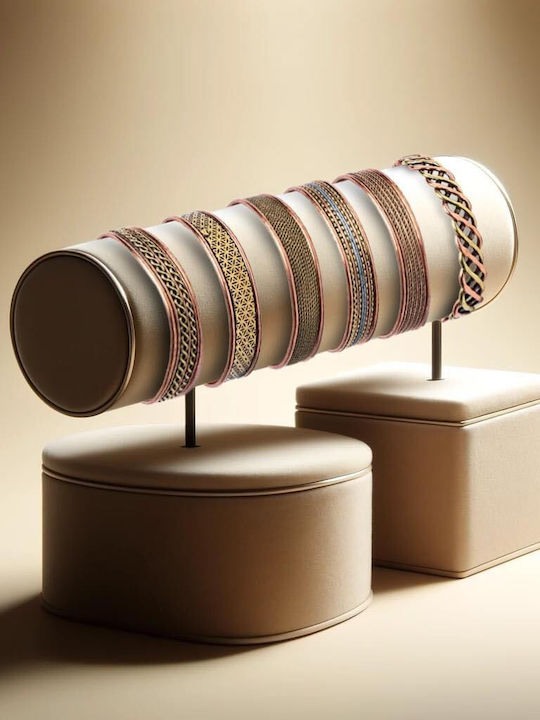 Kupferarmband mit gravierten Magnetdesigns