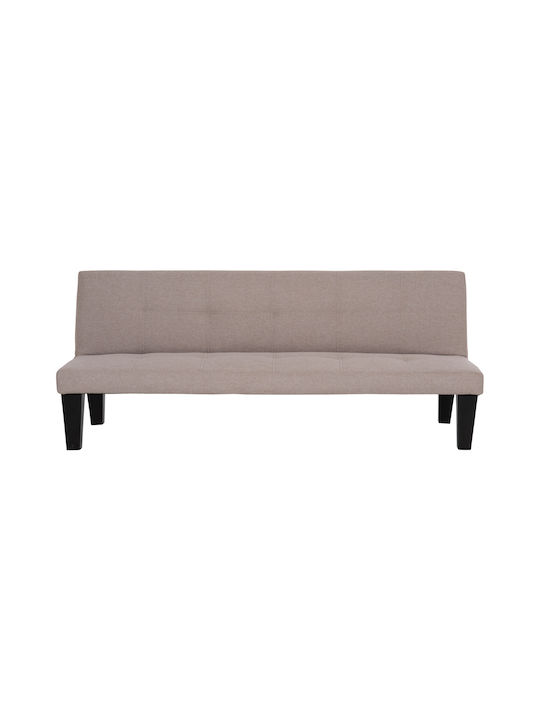 Koro Doppelsitzer Sofa Bett Künstliches Leder Beiges 165x75x64cm