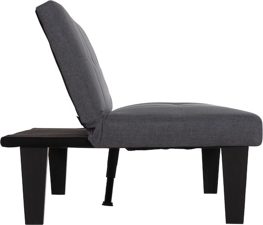 Koro Doppelsitzer Sofa Bett Künstliches Leder Graues 165x75x64cm