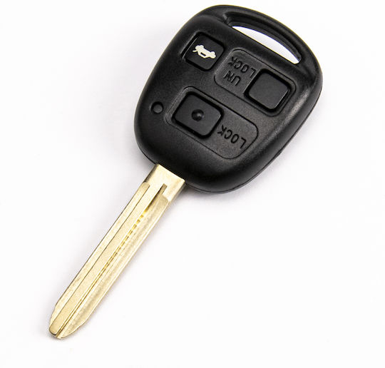Дистанционно Ключ За Кола Електронно Toyota Avensis Yaris Land Cruiser Auris 3 Бутона