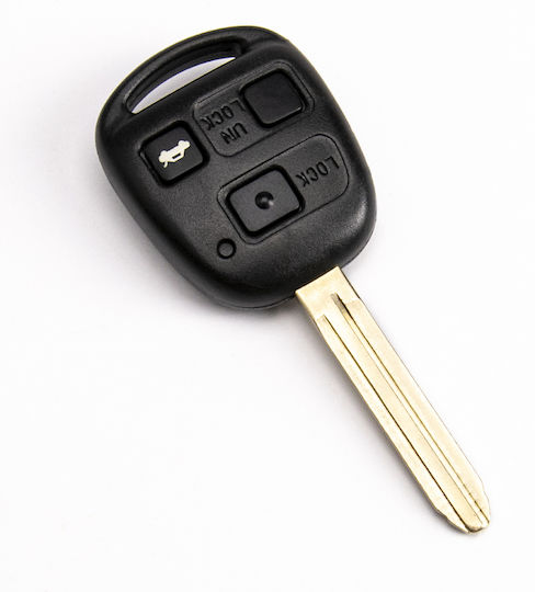 Дистанционно Ключ За Кола Електронно Toyota Avensis Yaris Land Cruiser Auris 3 Бутона