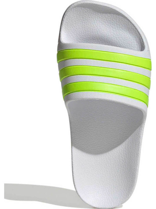 Kinder Flip Flops Weiß Adilette Aqua K