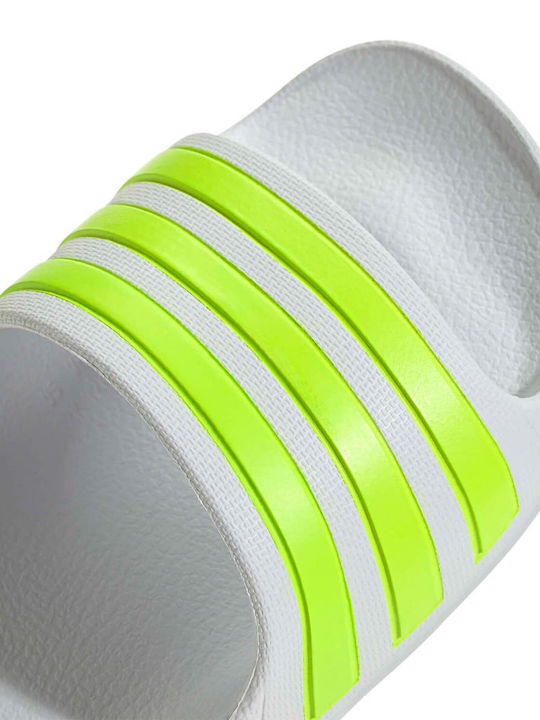 Kinder Flip Flops Weiß Adilette Aqua K