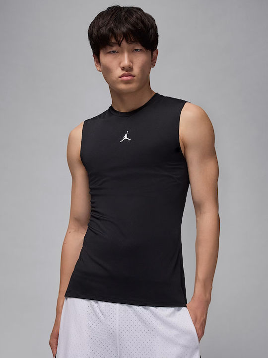 Jordan Herren Thermo ärmelloses Shirt Schwarz